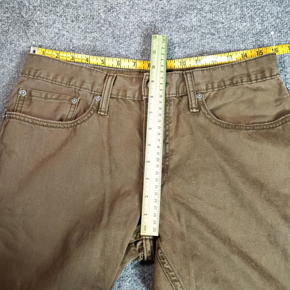 Levis 514 Jeans Mens 32x30 Brown Slim Straight Denim 5 Pocket Zip Fly (32x28.5) - Picture 4 of 12